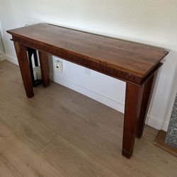 Wood Console Table 