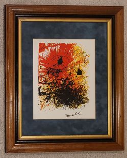 Salvador Dali vintage art serigraph COA