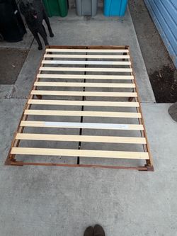 Queen platform bed frame