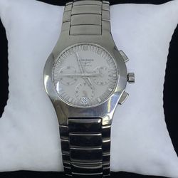 $1350 Longines Oposition Chronograph Date Titanium Men’s Automatic Watch Wristwatch L3.622.1 