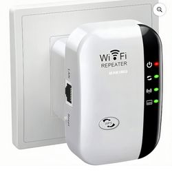 WiFi Extender Signal Booster Up to 5000sq.ft and 50 Devices, WiFi Range Extender, Wireless Internet Repeater, Long Range Amplifier with Ethernet Port,