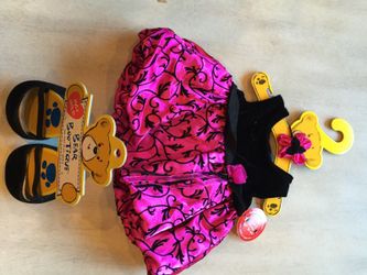 Build a bear dress, shoes, head band