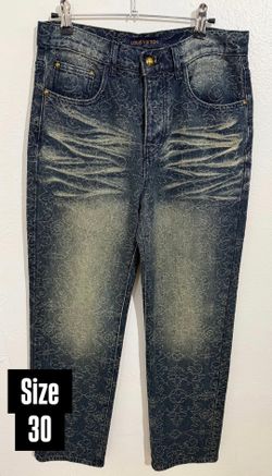 LV DISTRESSED BLUE JEANS NEW COLLECTION