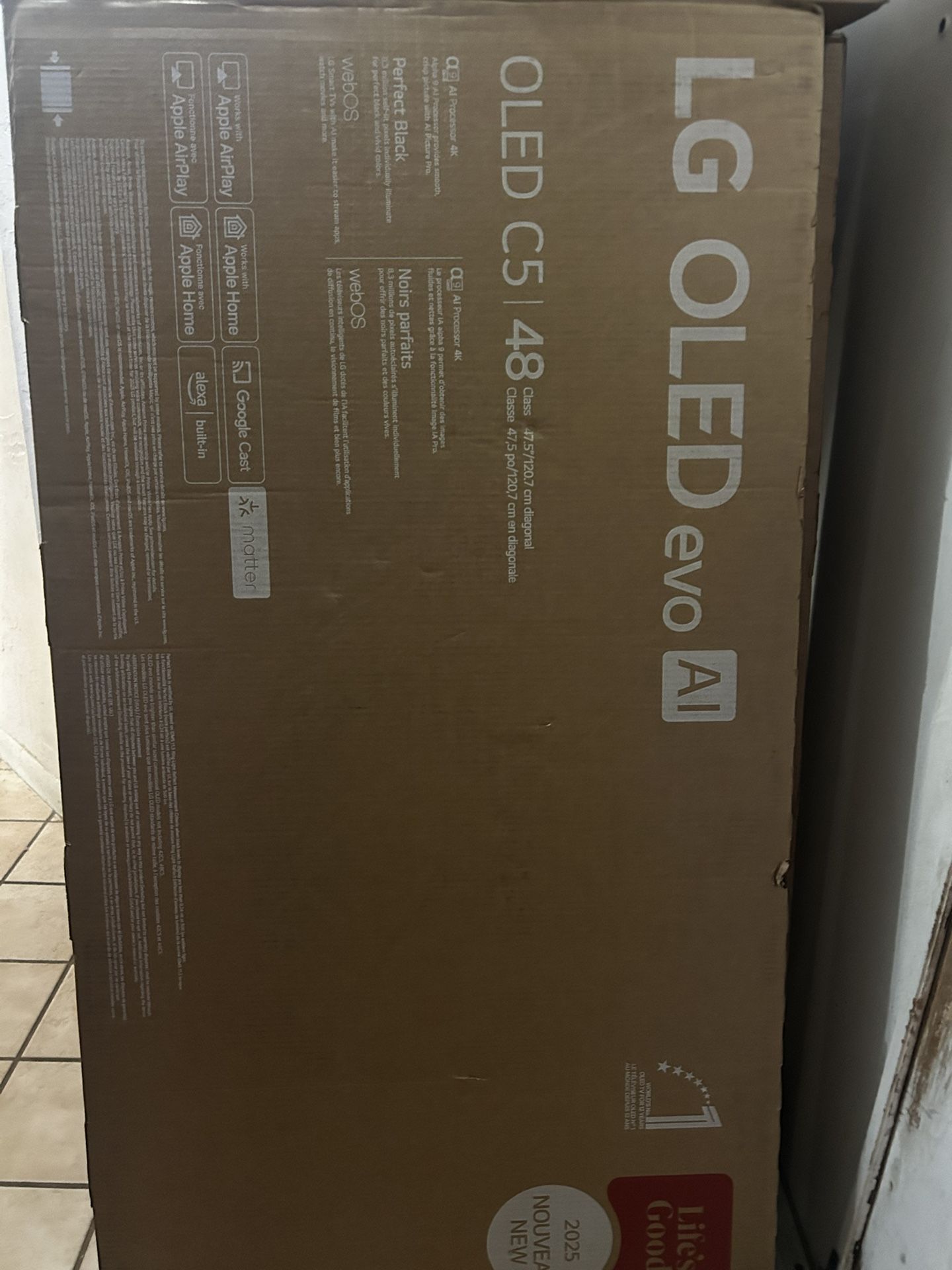 Brand New LG OLED evo C5 48” – Sealed Box (2025 Model)