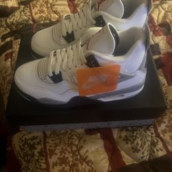 Jordan 4 White Cement Sz6