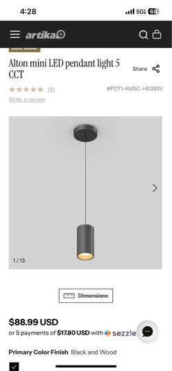 Alton mini LED pendant light 5 CCT