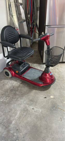 Red 3-Wheel Electric Mobility Scooter