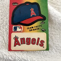 1983 Fleer Sticker Team Hats & Logo California Angels 🔥⚾🔥