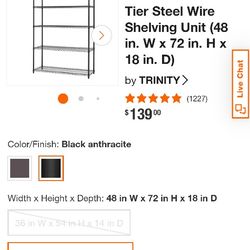 5 Tier Shelving Outdoor/Indoor