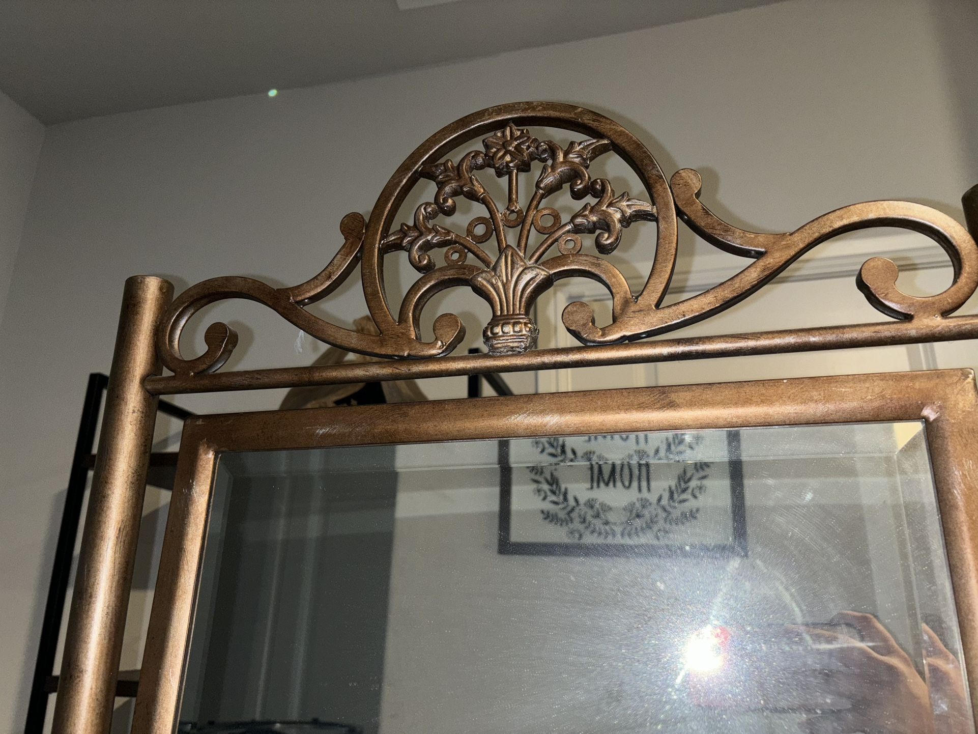 Rod Iron Body Mirror