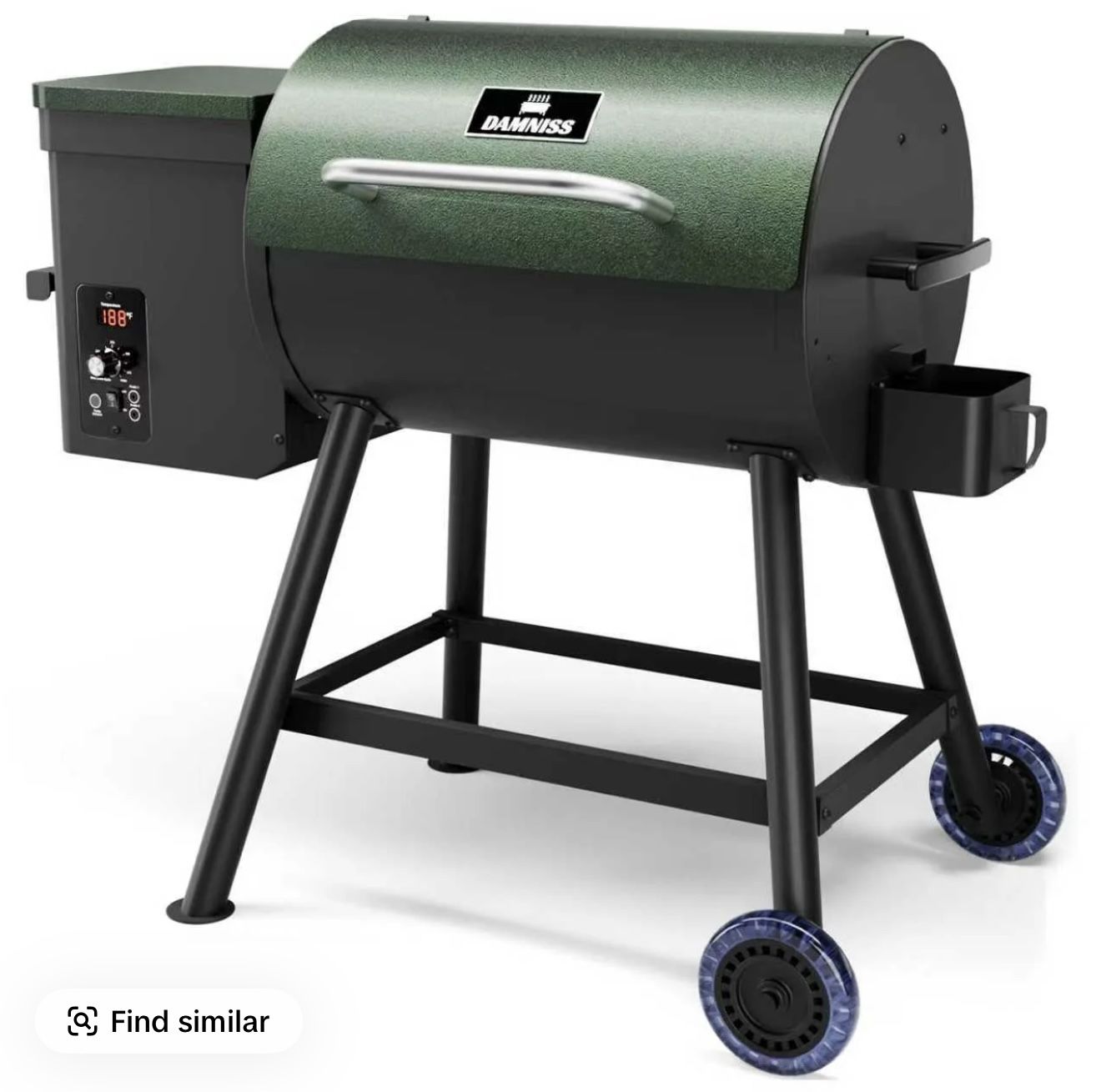 Brand New Outdoor Pellet Smoker Grill – 456 Sq In BBQ Grill with Cover, Meat Probe & Oil Collector
