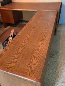 Free large L shaped desk