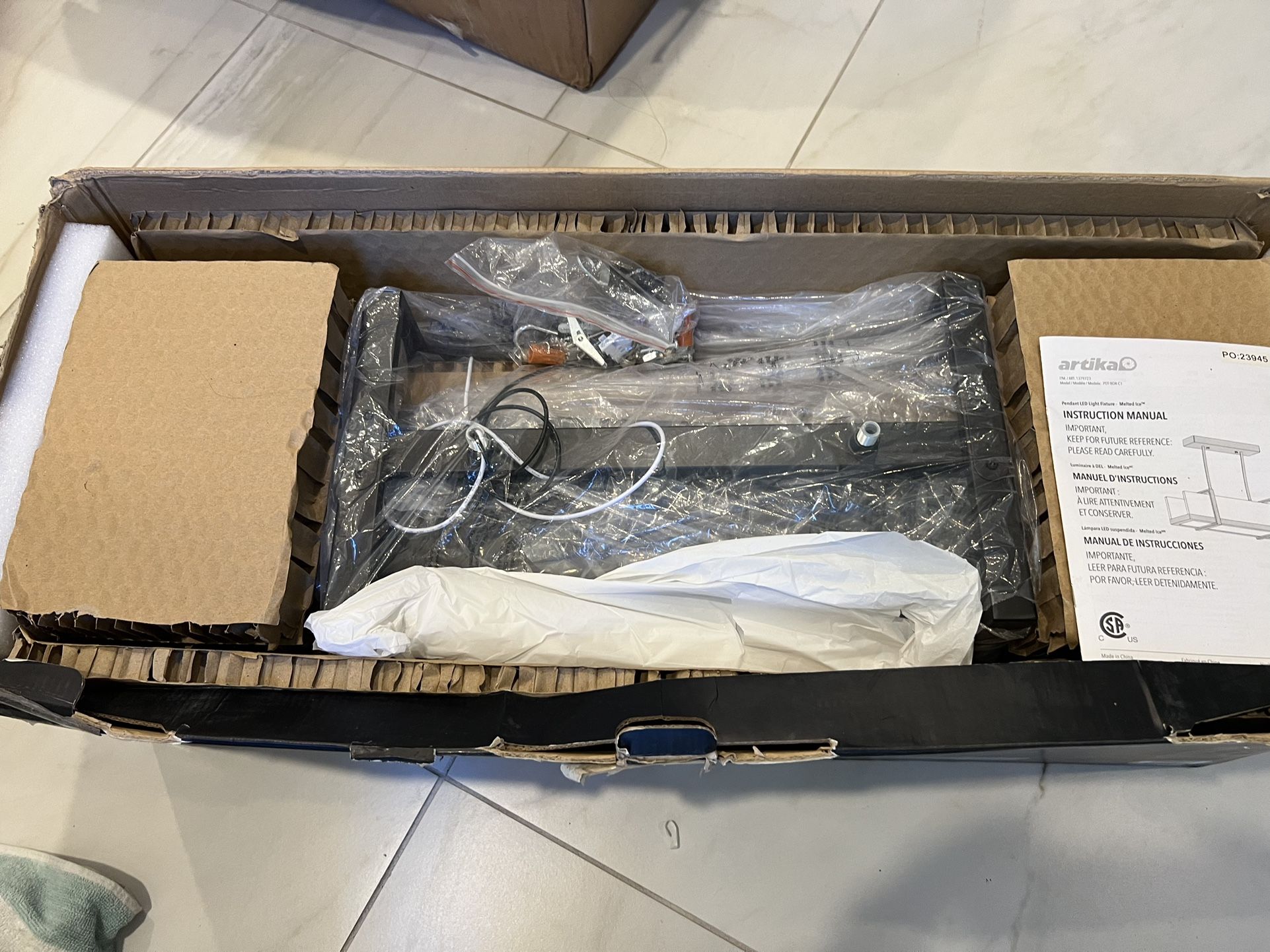 Artika Melted Ice Led Light Fixture Home & Garden