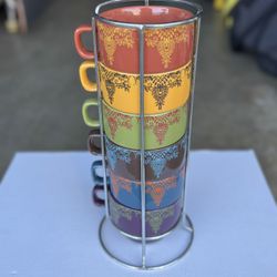 Stackable Ceramic Mugs
