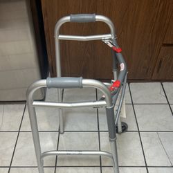 DRIVE  Folding  Walker Two Button  5” Wheels New