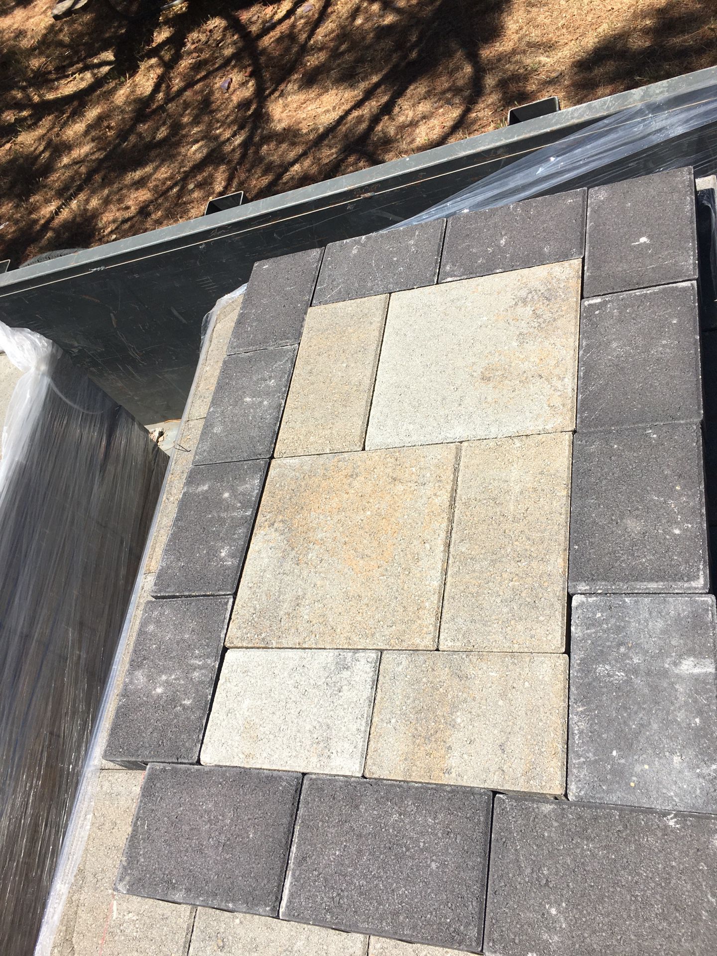 New mix size and colors pavers . 350 sqf