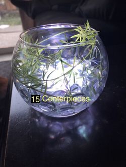 Centerpieces w/Light Disks [15] & Fill