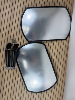 2PCS Convex Security Mirrors for Garage Driveway Traffic Blind Spot 18x12i