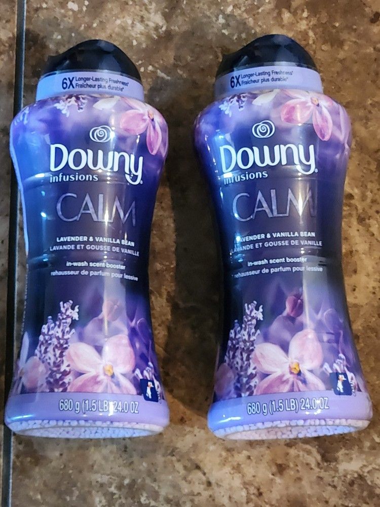 Brand New Bottles Of Downy Infusions In Wash Scent Boosters Lavender And Vanilla Bean Scent 24.0 Oz