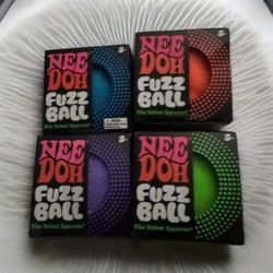 Nee Doh Fuzz Ball 4-Pack Assorted Colors