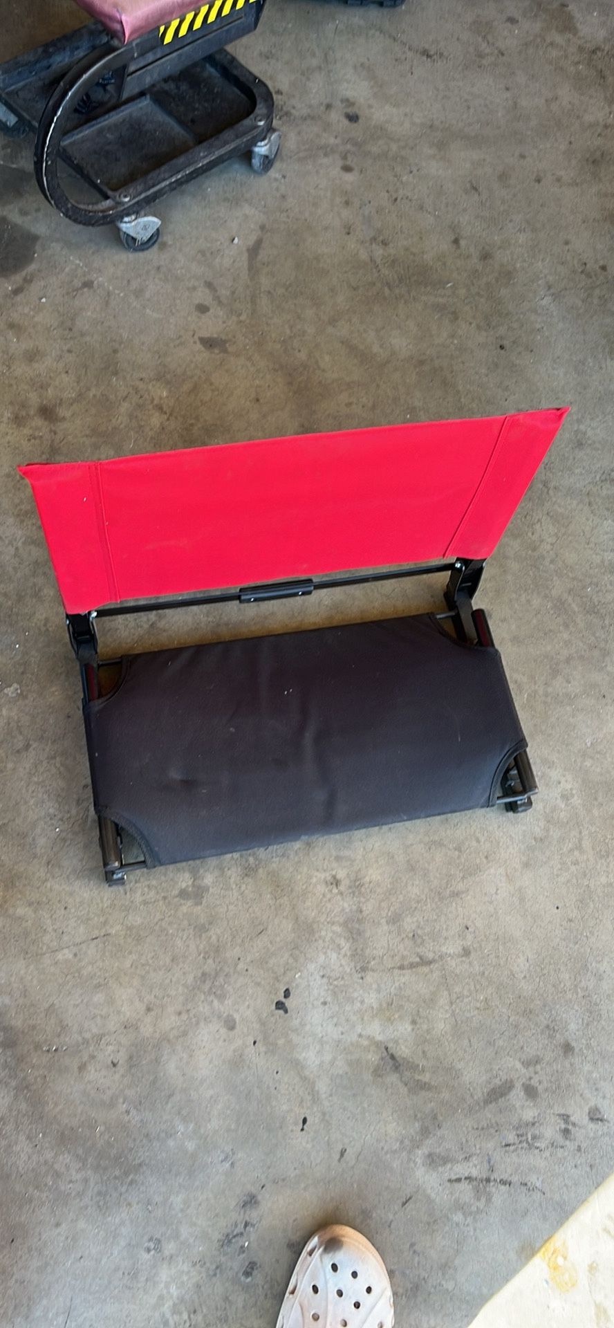Red Stadium Seat With Cushion