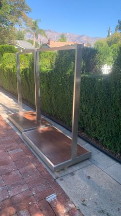 2 Clothes Hanger Clothing Rack From Retail Store