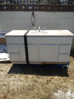 Granite top vanity