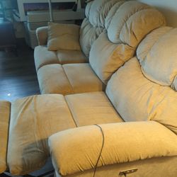 Sofa . Couch With 2 Recliner