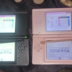 Two Nintendo Ds Lites With Charger And Games