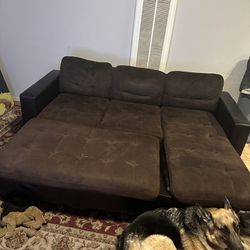 Brown 2 Piece Couch 