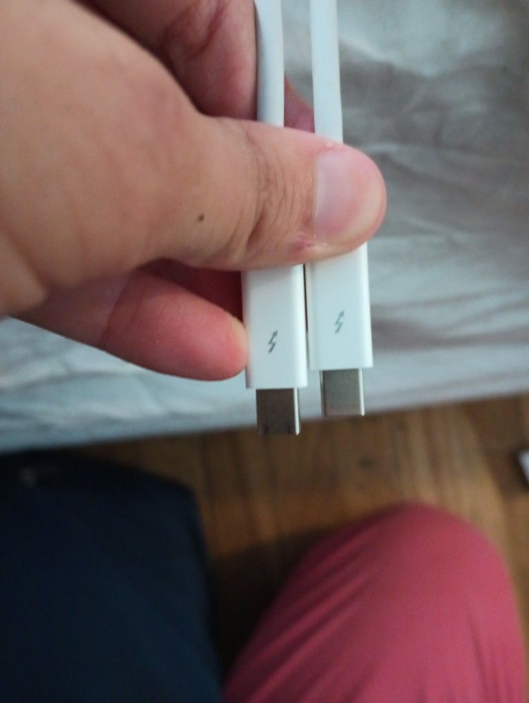 Apple Thunderbolt 2 Cable (10ft) & Apple Thunderbolt 2 To Thunderbolt 3 (USB-C) Adapter (Bidirectional)