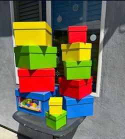 Household Decor Spring Nesting Color Boxes 