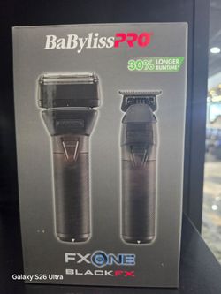 BaBylissPRO® FXONE™ BLACKFX Trimmer & Double-Foil Shaver Prepack