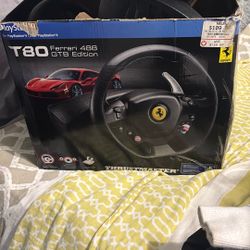 ps4 T80 Ferrari 488 GTB edtion streeing wheel & foot pedals 