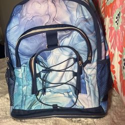 75$ Brand New Pottery barn Marble Design Backpack