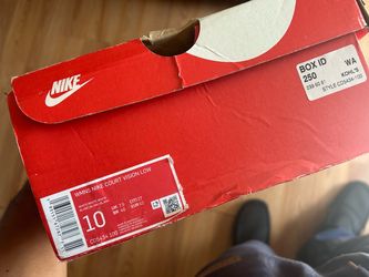 Nike Court Vision Lo Women’s — Size 10 — White/White