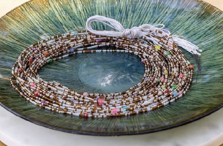 Authentic West African Waist Beads -brown