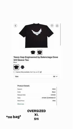 Yeezy Gap Engineered by Balenciaga Dove Tee