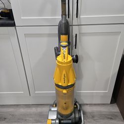 DysonDC07 All Floors Upright Vacuum Yellow Root Cyclone Vacuum with Attachments