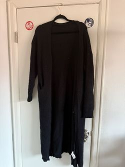 Long Black Cardigan