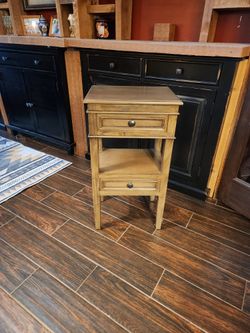 Small two Tier wooden Bookshelf/Nightstand read description for details 
