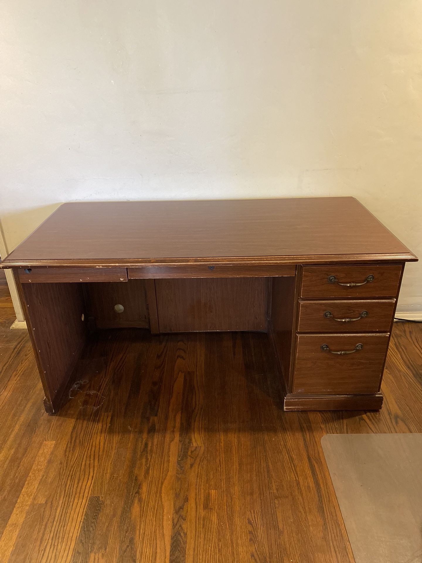 Solid Wood Vintage Midcentury Desk 60x30x30