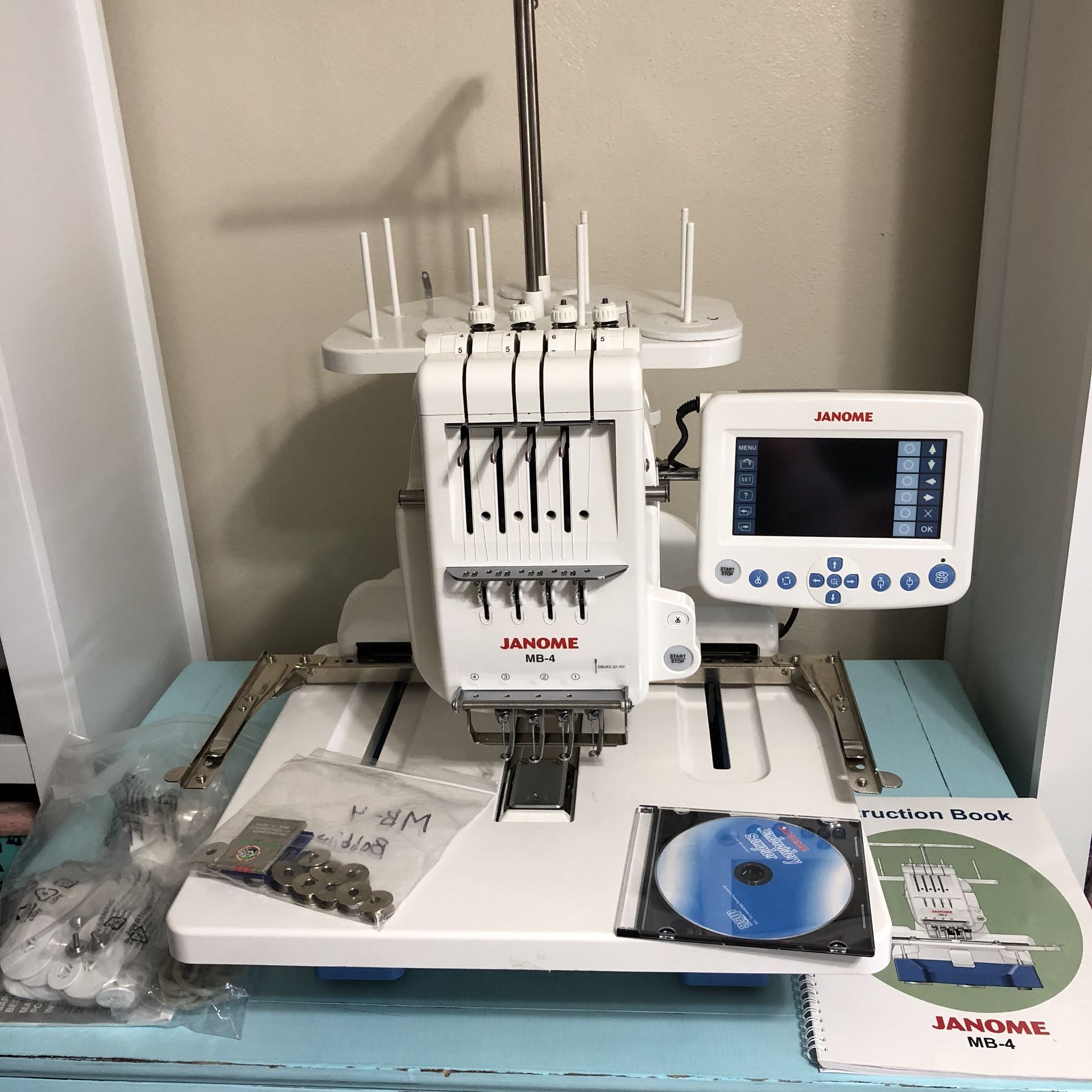 Janome MB4 Used With Monogram Hoops