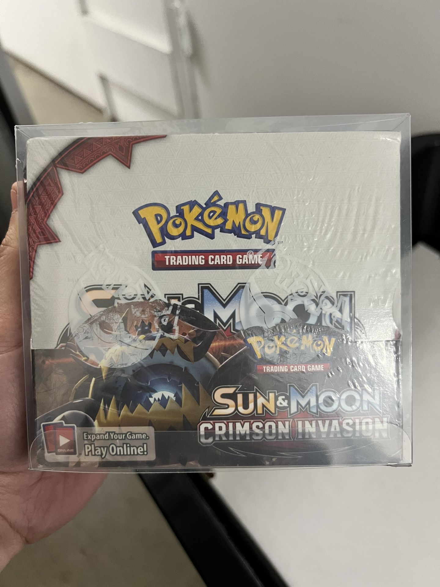 Pokémon TCG Sun & Moon Crimson Invasion Booster Box – Factory Sealed – English – 36 Packs