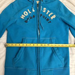 Blue Hollister hoodie size S