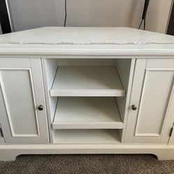 T.V. STAND AND UNIT WHITE