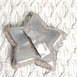 Vintage Bunny Rabbit Shaped Strapped Cookie Cutter Primitive Rustic Tin Cutter