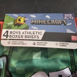 NEW Boys Minecraft Boxer Briefs XL