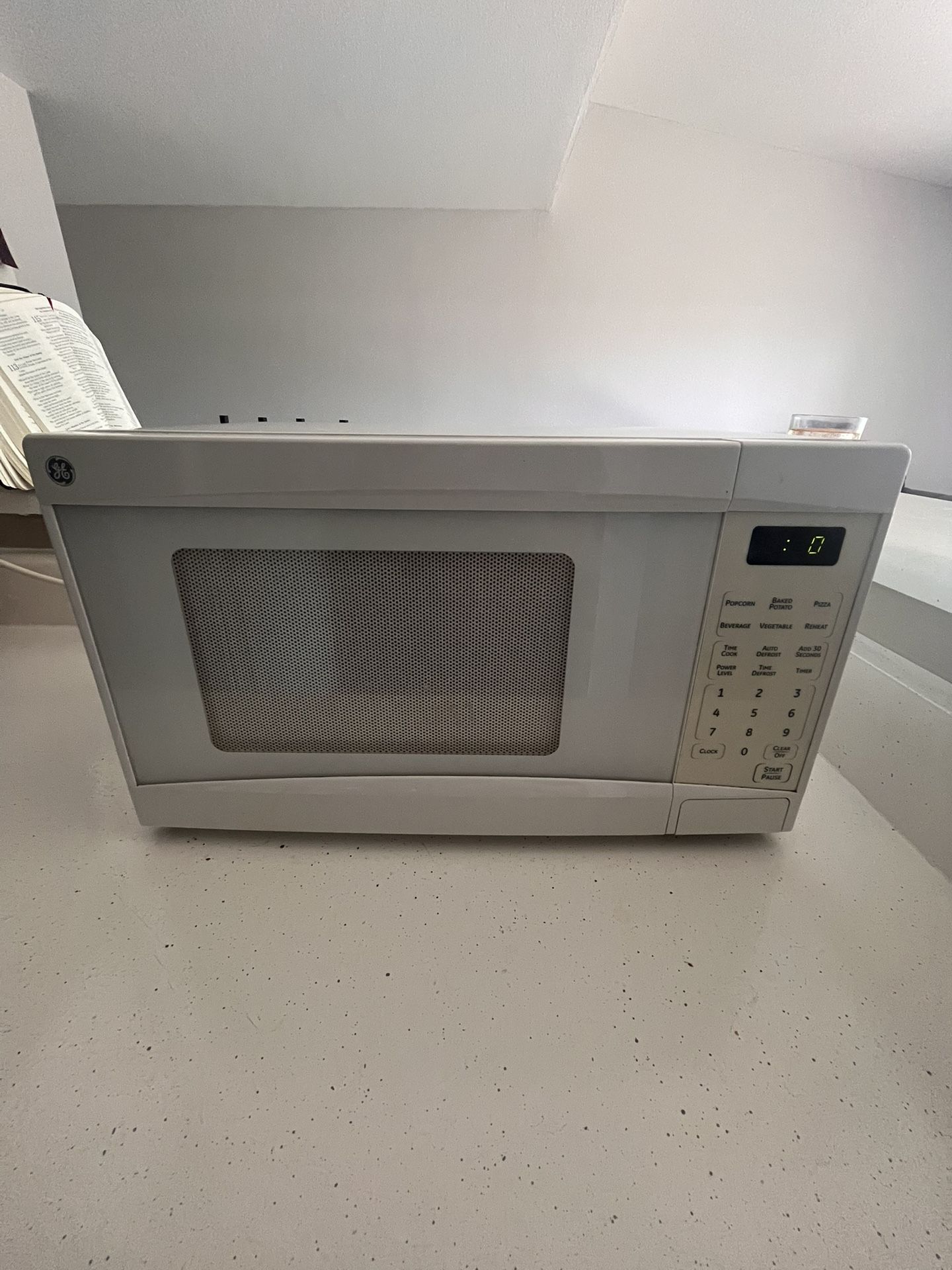 White Household Microwave