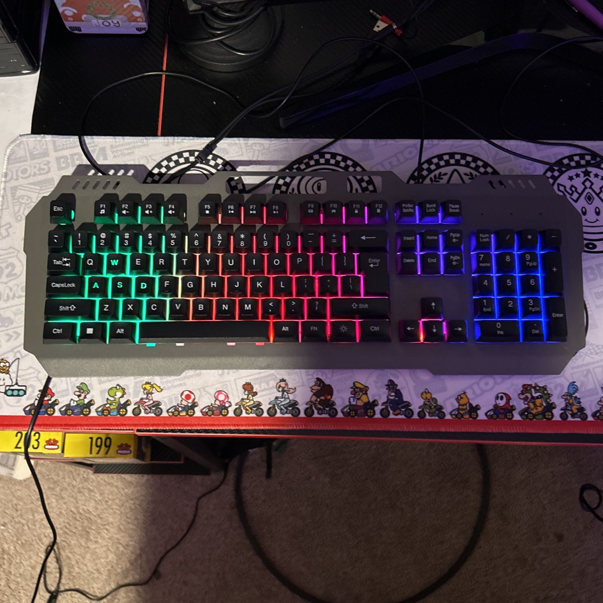 Key Board And Mouse And Mouse Pad 